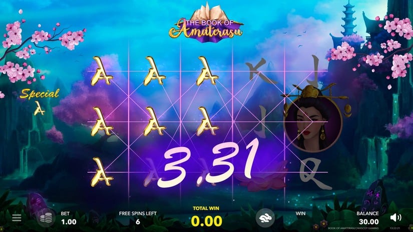 The Book of Amaterasu slot screen 3