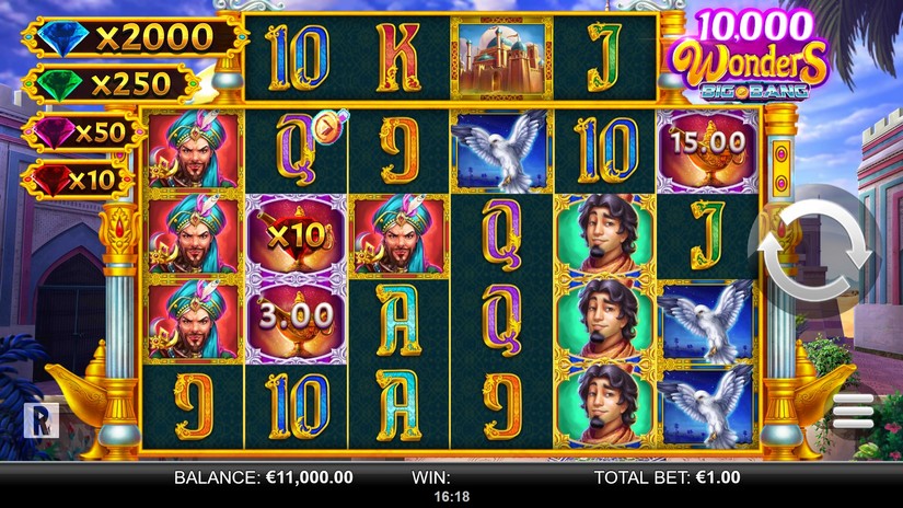 10,000 Wonders Big Bang slot screen 1