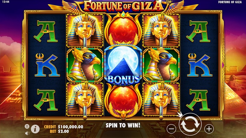 Fortune of Giza slot screen 1