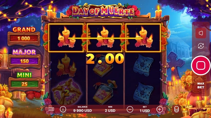 Day of Muerte slot screen 3