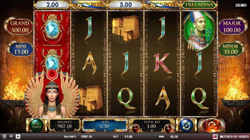 Mother of Horus slot screen 2