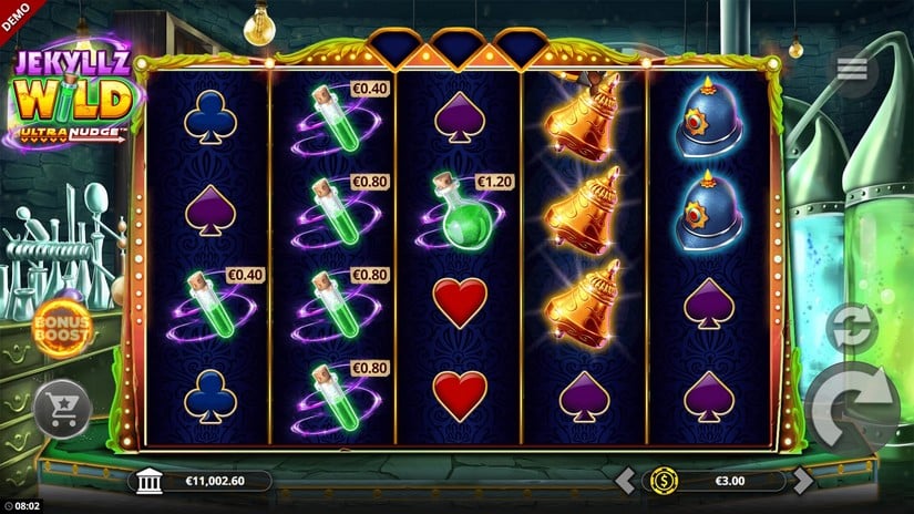 Jekyllz Wild Ultranudge slot screen 3