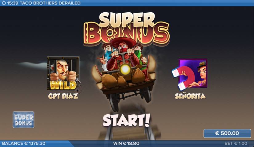 Taco Brothers Derailed slot screen 3