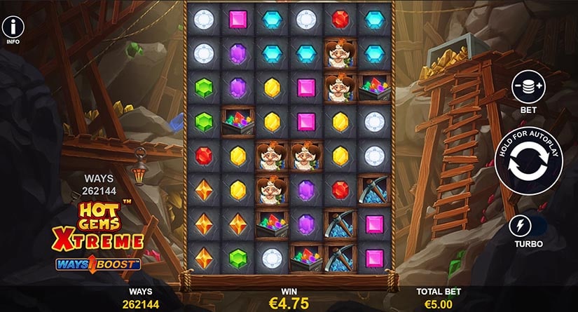 Hot Gems Extreme slot screen 2