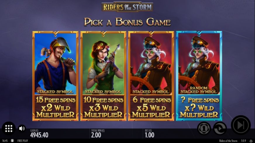 Riders of the Storm slot screen 4