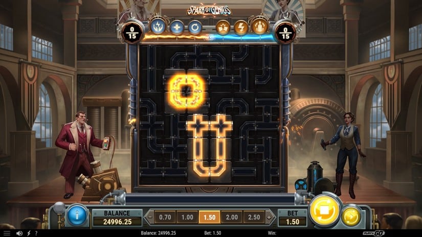 Spark of Genius slot screen 3
