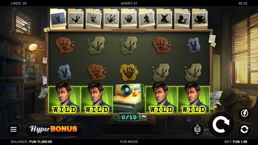 Agent 51 slot screen 1