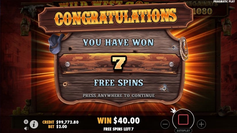 Wild West Gold Megaways slot screen 4
