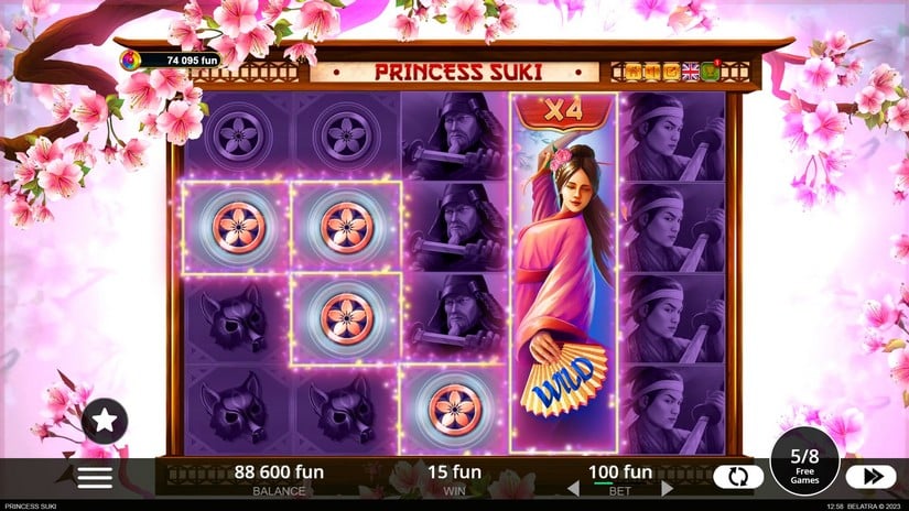 Princess Suki slot screen 5