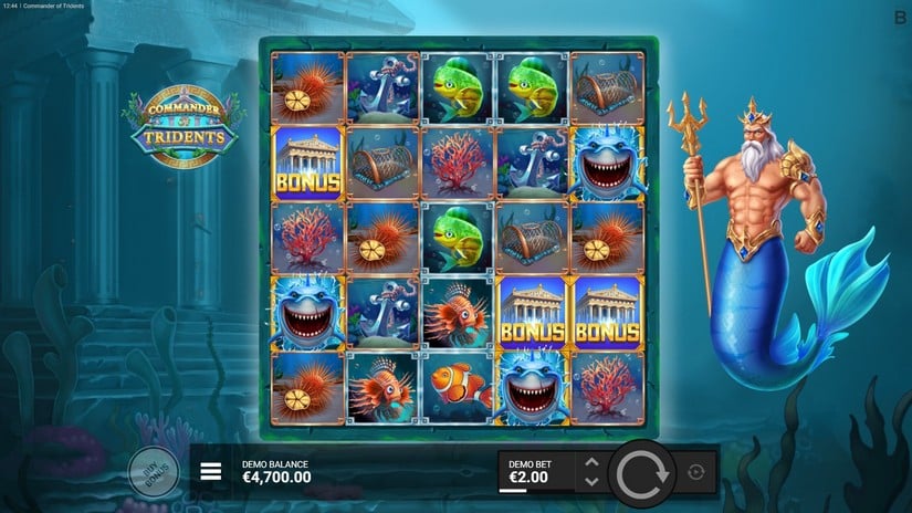 Commander of Tridents slot screen 2