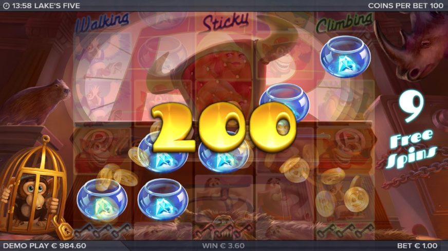 Lake’s Five slot screen 4