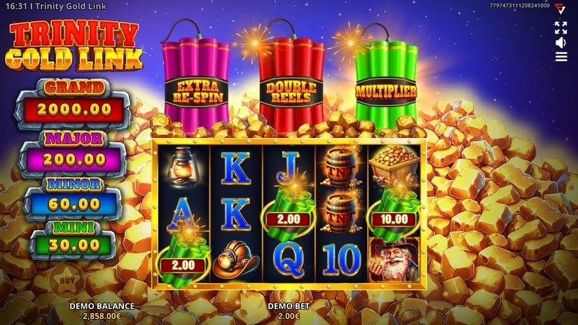 Trinity Gold Link: Running Wins slot screen 1