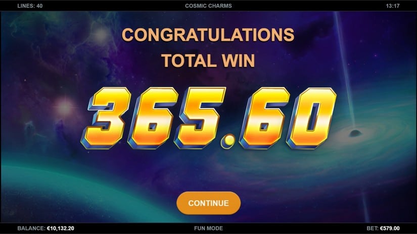 Cosmic Charms slot screen 7