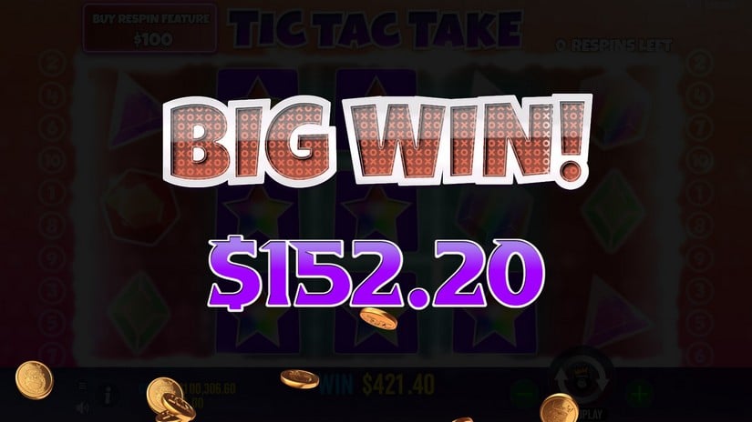 Tic Tac Take slot screen 6