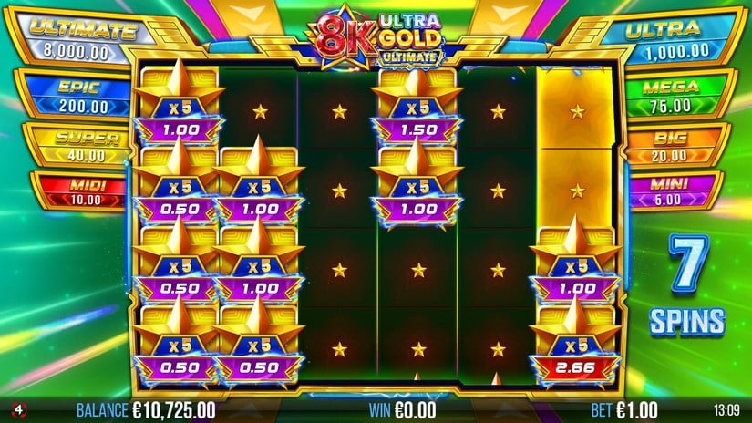 8K Ultra Gold Ultimate slot screen 5
