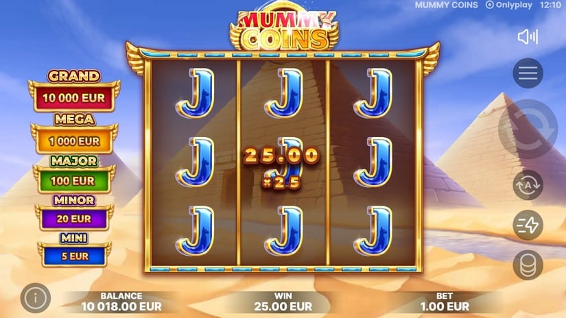 Mummy Coins slot screen 2