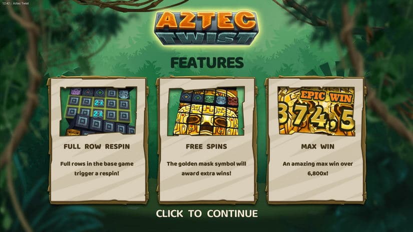 Aztec Twist slot screen 3