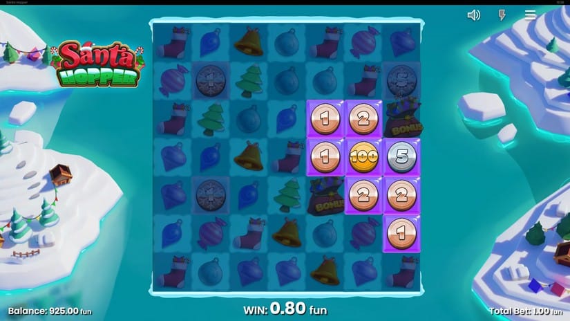 Santa Hopper slot screen 3