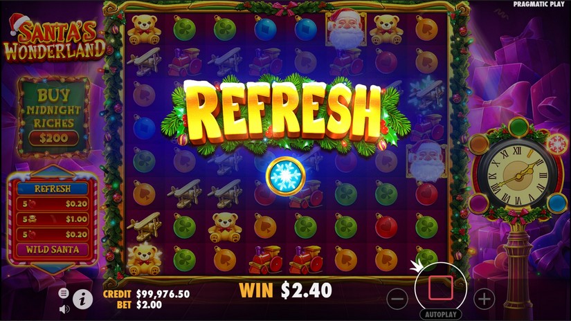 Santa’s Wonderland slot screen 3