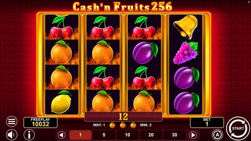 Cash’n Fruits 256 slot screen 4