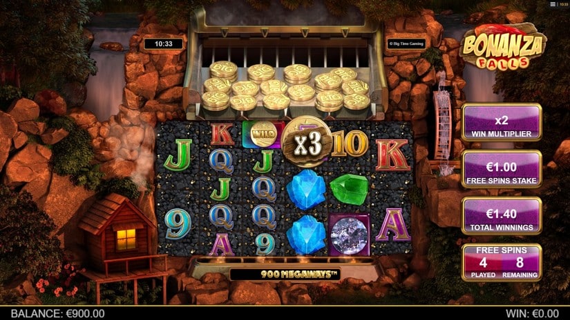 Bonanza Falls slot screen 4