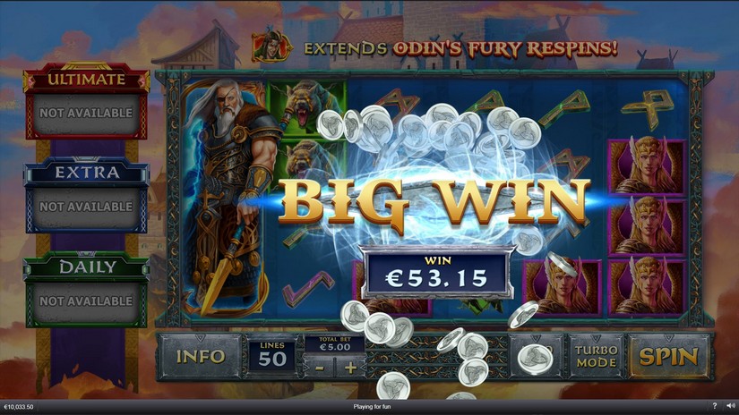 Age of the Gods Norse King of Asgard slot screen 6