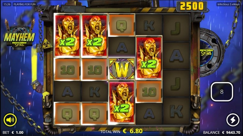 Infectious 5 slot screen 5