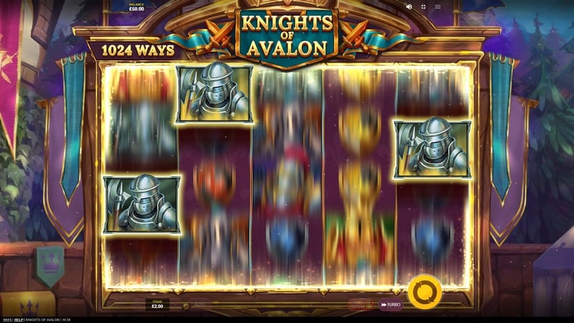 Knights of Avalon slot screen 2