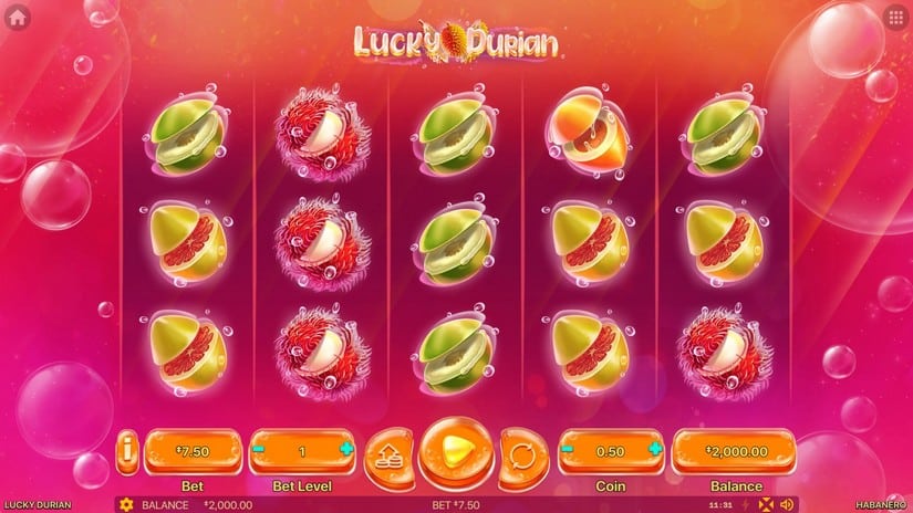 Lucky Durian slot screen 1