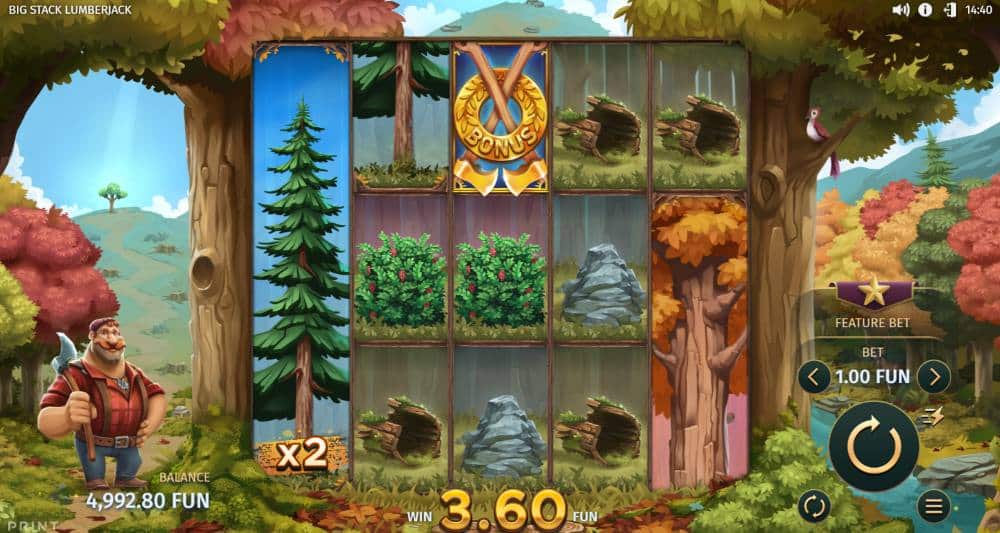 Big Stack Lumberjack main game