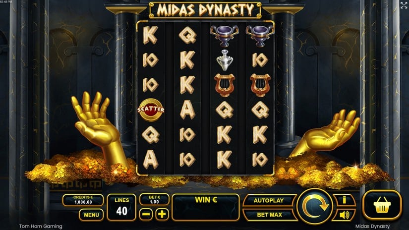 Midas Dynasty slot screen 1