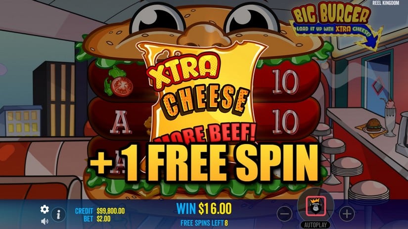 Big Burger Load it up with Extra Cheese slot screen 5