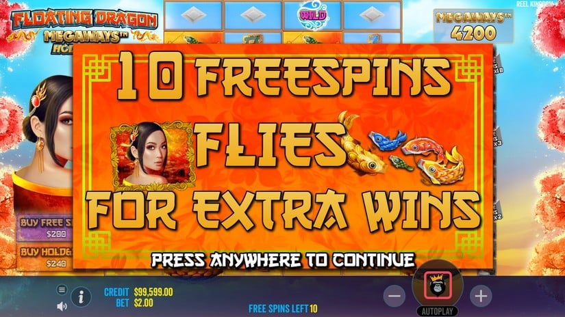 Floating Dragon Megaways slot screen 6