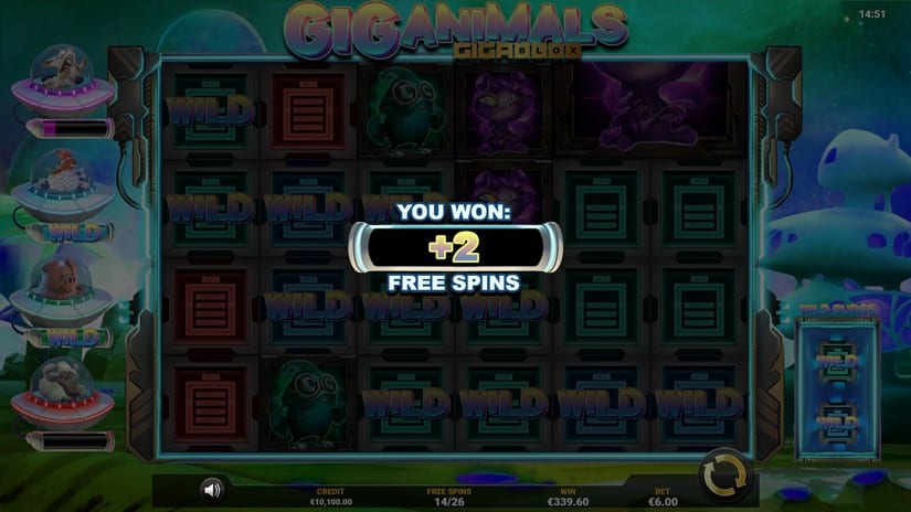 Giganimals Gigablox slot screen 7