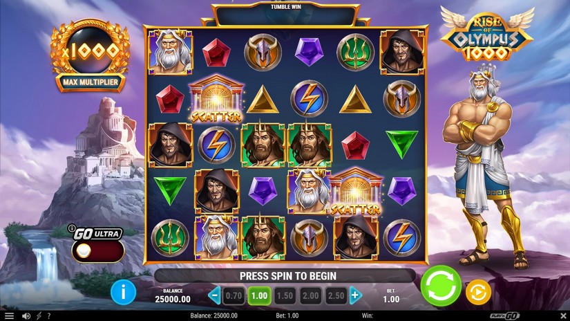 Rise of Olympus 1000 slot screen 1
