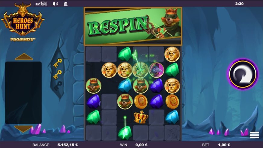 Heroes Hunt Megaways slot screen 5