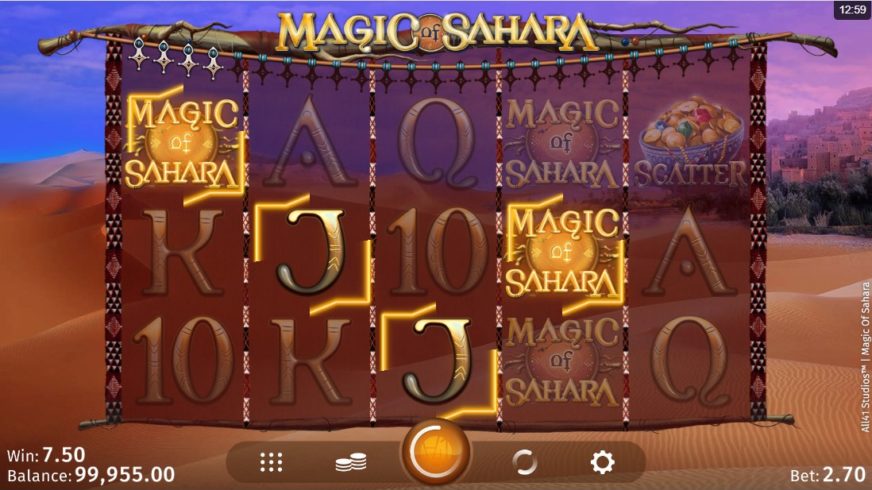 Magic of Sahara slot screen 2