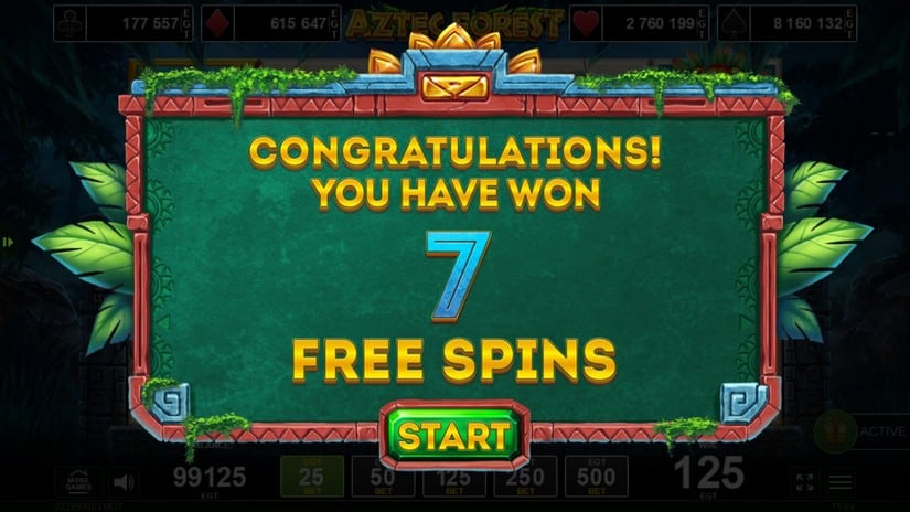 Aztec Forest slot screen 3