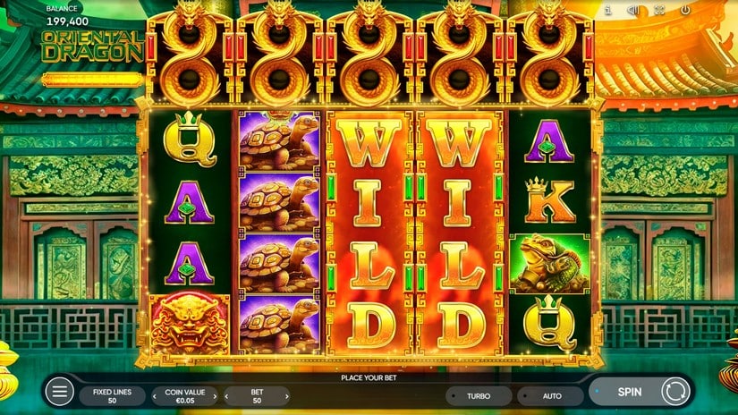 Oriental Dragon slot screen 3
