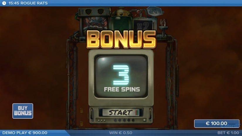 Rogue Rats of Nitropolis slot screen 3