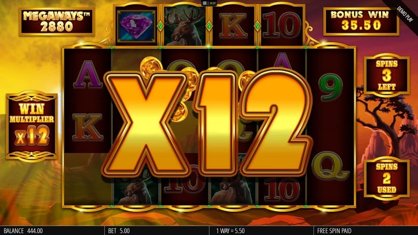 Bison Rising Megaways slot screen 7