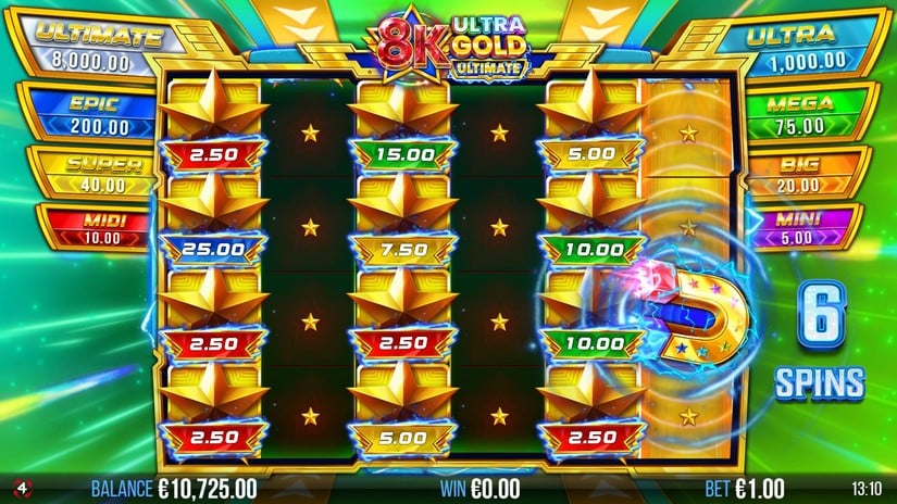 8K Ultra Gold Ultimate slot screen 6