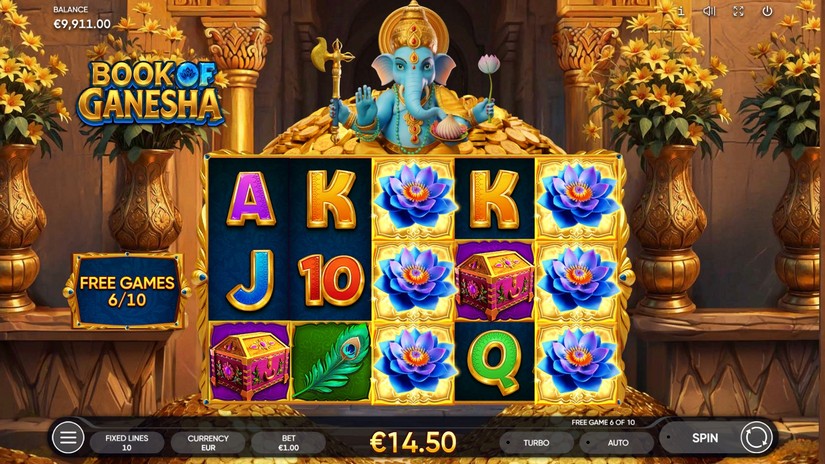 Book of Ganesha slot screen 3