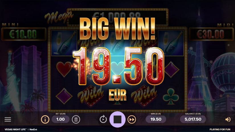 Vegas Night Life slot screen 2