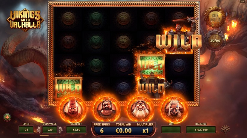 Vikings Go To Valhalla slot screen 6