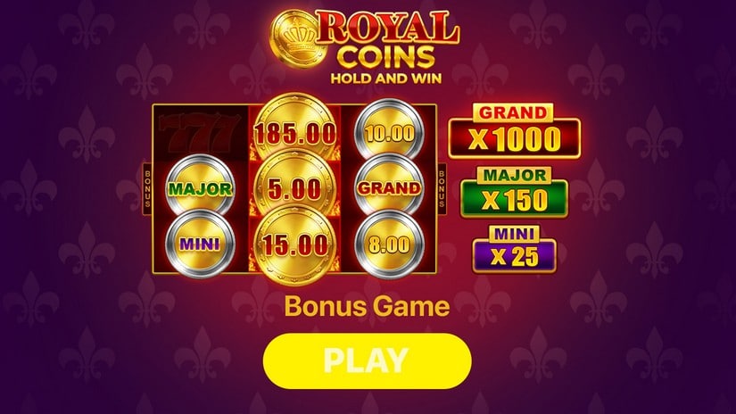 Royal Coins Hold and Win slot screen 1