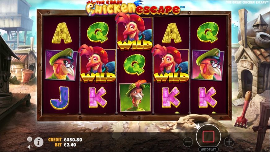 The Great Chicken Escape slot screen 2