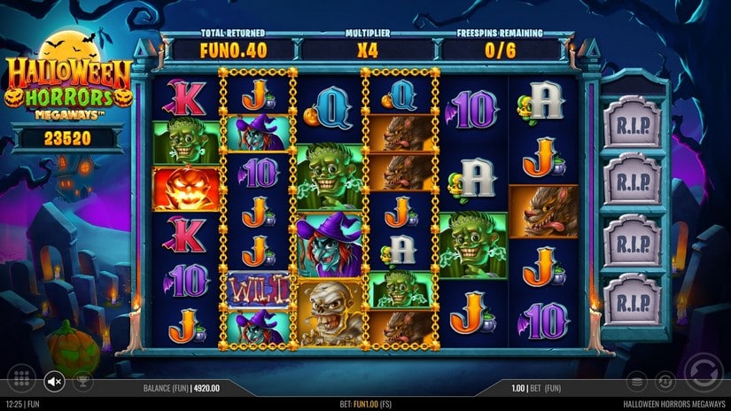 Halloween Horrors Megaways slot screen 2