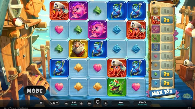Lure of Fortune slot screen 1