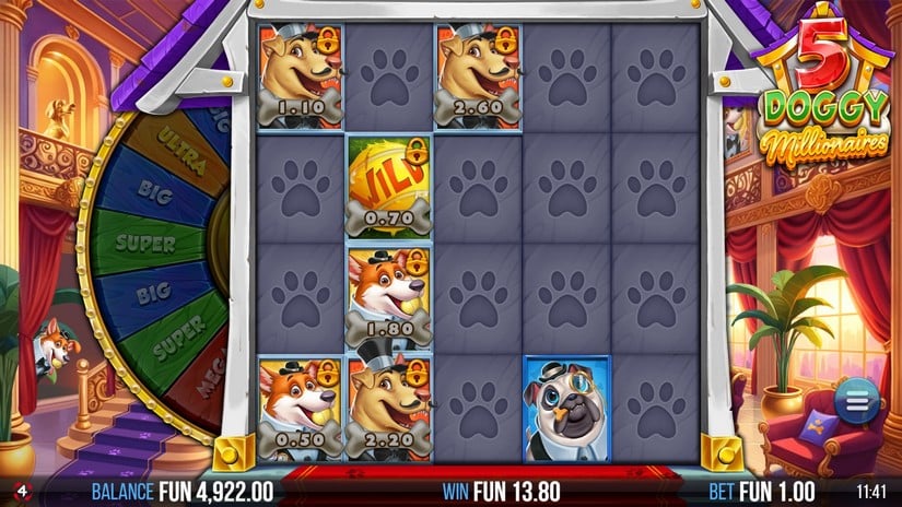 5 Doggy Millionaires Dream Drop slot screen 5